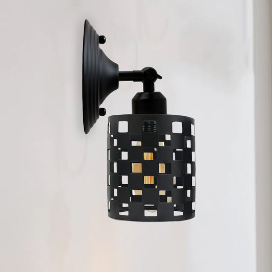 black wall lamp