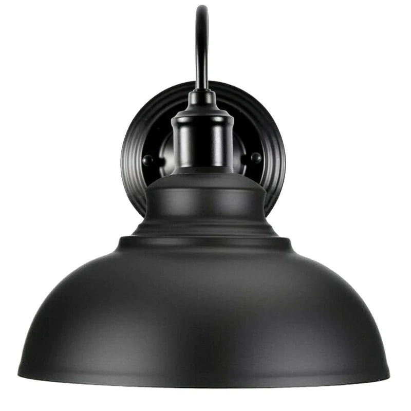 Applique murale en métal avec culot E27 compatible avec ampoule LED