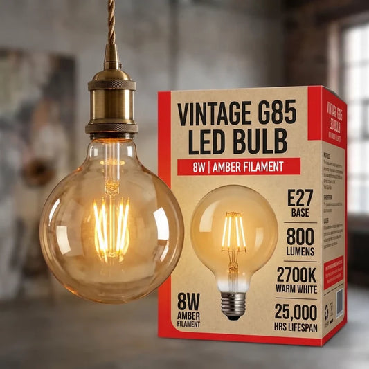 LEDSone Ampoule LED E27 G95 8W Vintage – Globe Rétro à Filament  ~2074