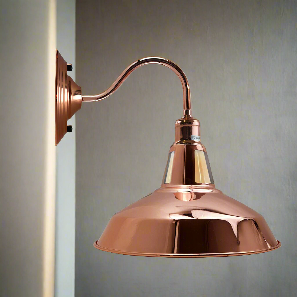 copper bedside lamps