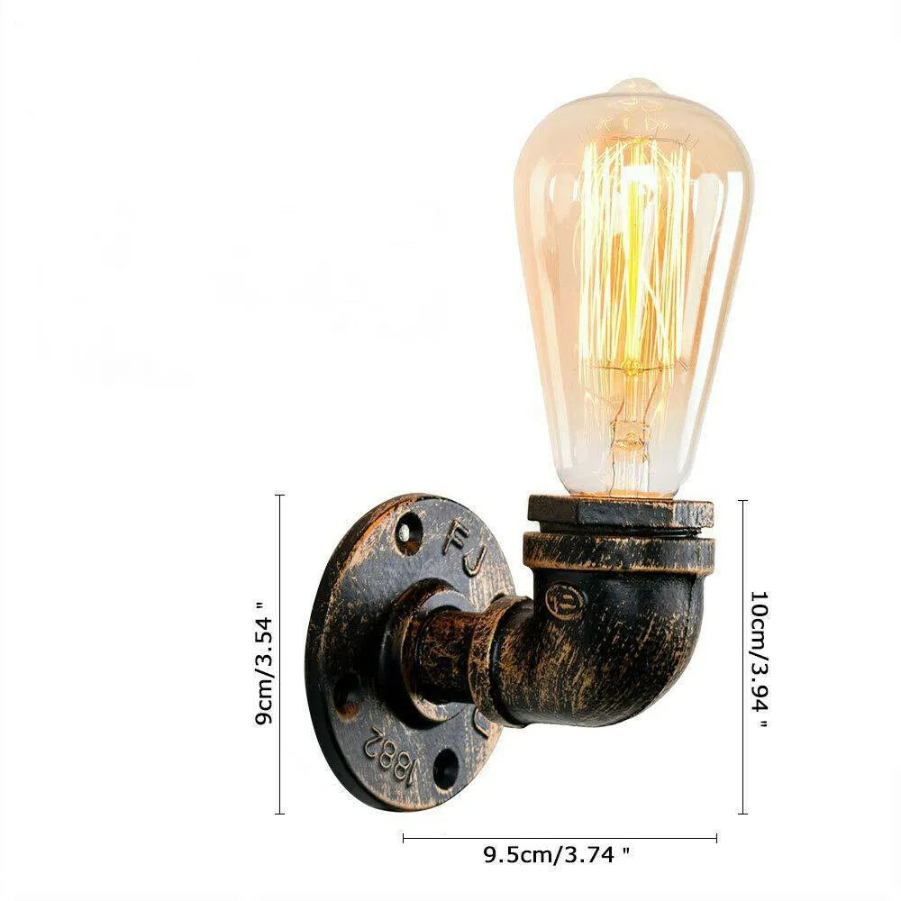  design steampunk vintage. Culot E27, idéale pour salon, chambre