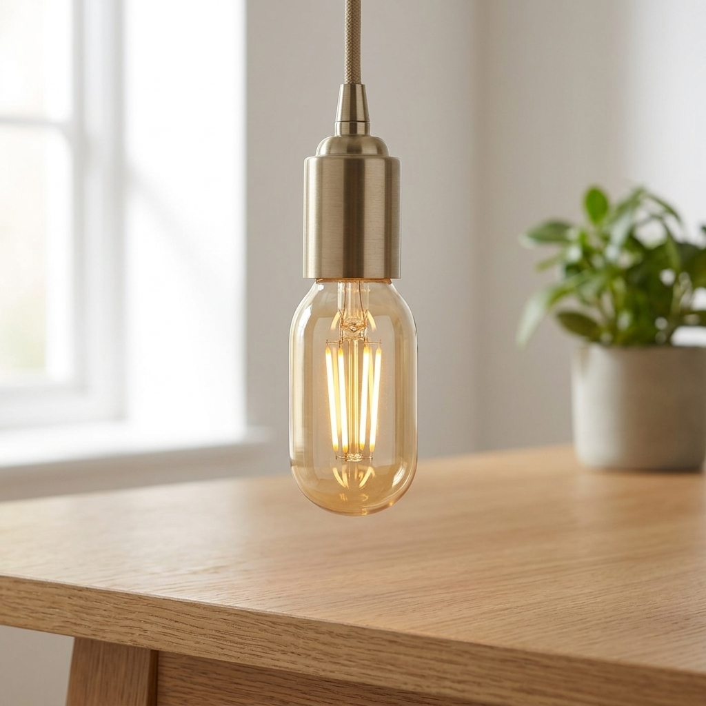 Ampoule LED B22 4W T45 dimmable, filament vintage rétro.
