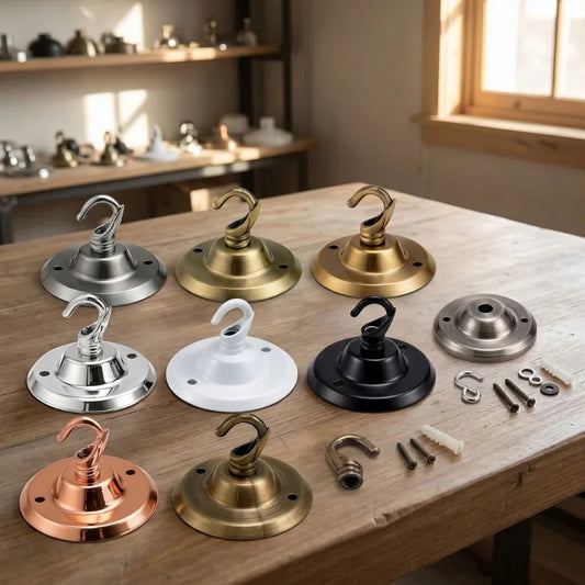 LEDSone Rosace de Plafond avec Crochet 75mm | Pour Lustre et Suspension~1827