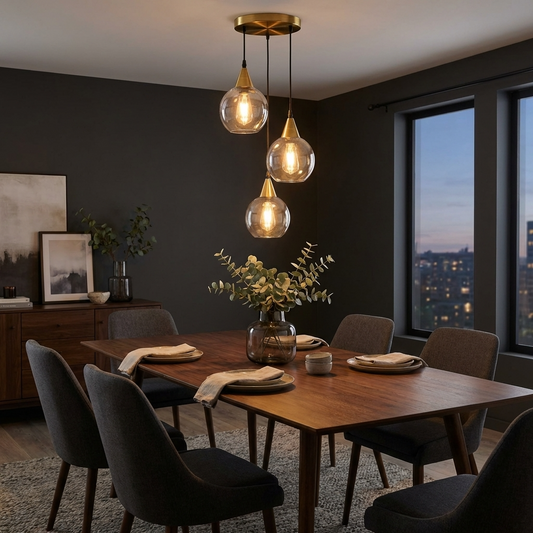  Lustre Suspendu 3 Lampes