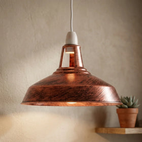 LEDSone Abat-jour suspension industriel rétro vintage plafond Ø30cm - E27 ~1520