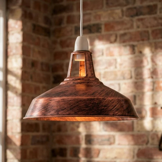 LEDSone Abat-jour suspension industriel rétro vintage plafond Ø30cm - E27 ~1520