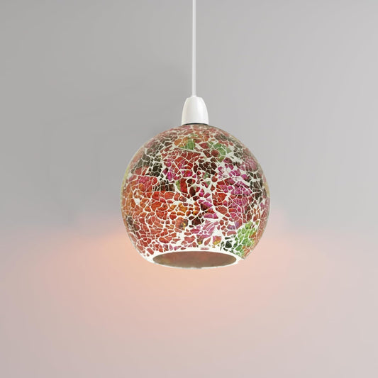 Lampe en mosaïque de verre en forme de Globe, décoration de la maison ~ 4911 