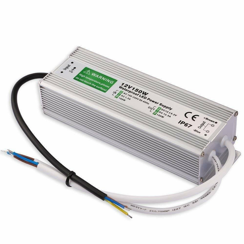 Transformateur d'alimentation LED IP67 DC12V 12,5A 150W ~ 3346