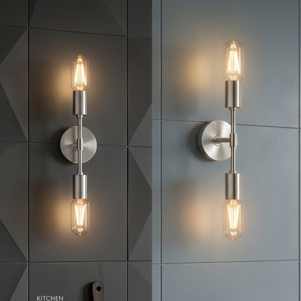 Luminaire LED style industriel vintage pour salon, cuisine et loft