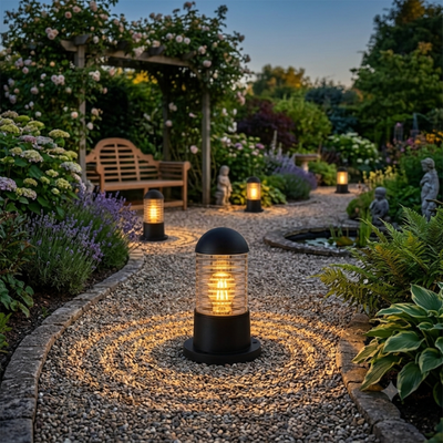 LEDSone Potelet Lumineux Extérieur IP54 Borne de Balisage Jardin E27 Éclairage ~1705