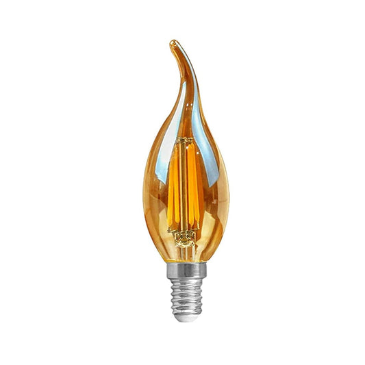 C35 Bougie LED E14 Vis 4W Ampoule à filament courbé à intensité variable ~ 3220