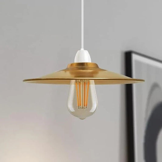 ledsone abat-jour moderne en metal ambre e27