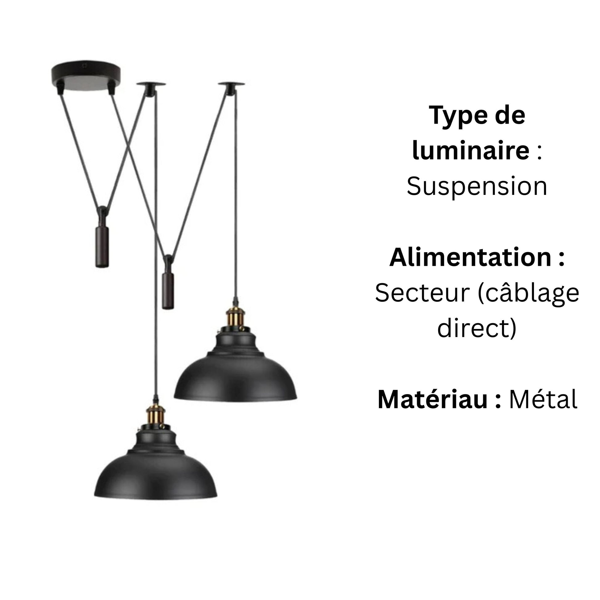 luminaire araignée industriel