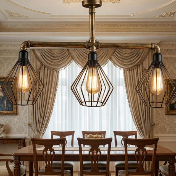 luminaire industriel vintage steampunk