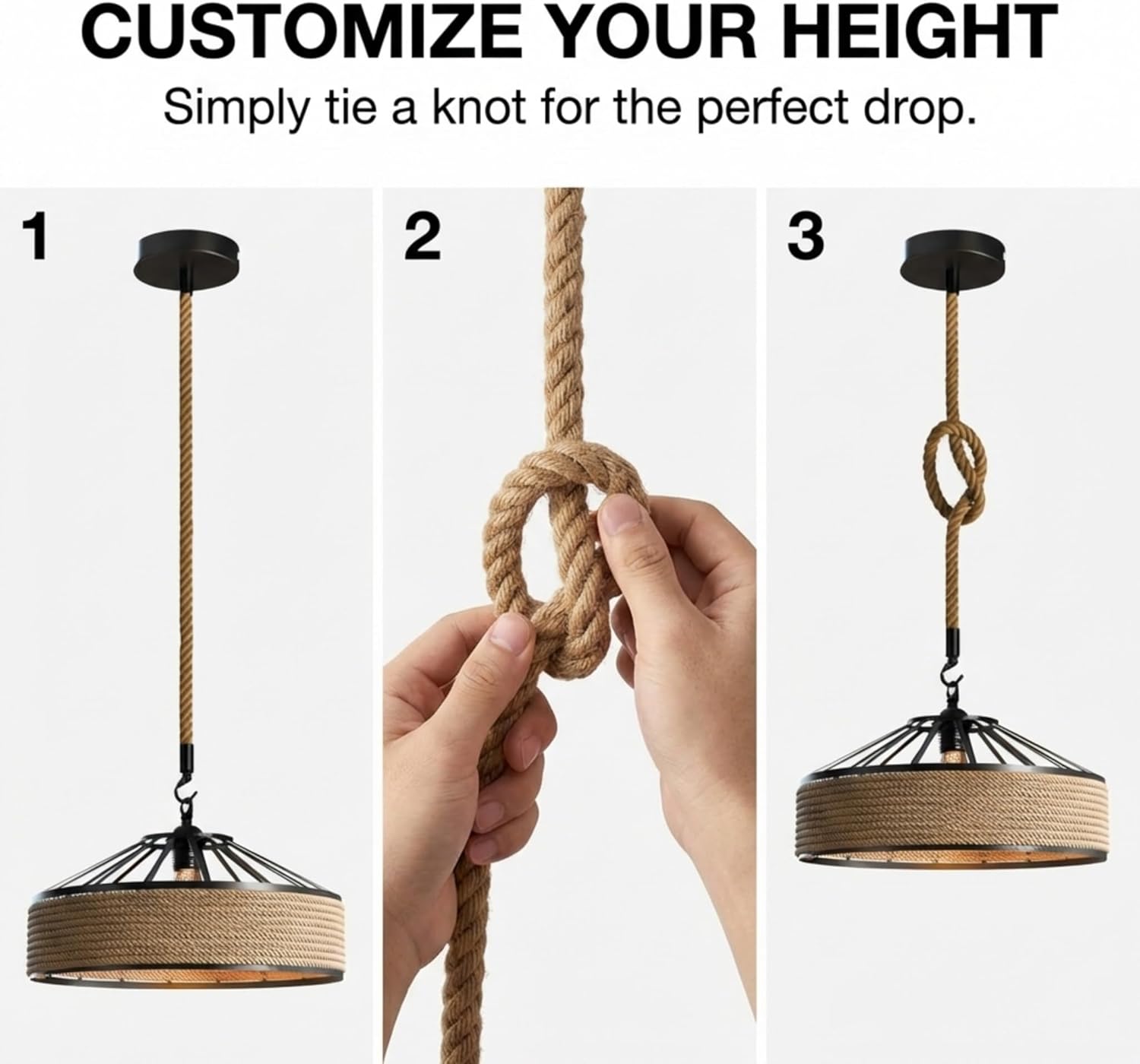 Lustre Industriel Vintage Classico | Éclat Rétro
Montez au plafond une suspension luminaire rotin
Suspension Luminaire Rotin