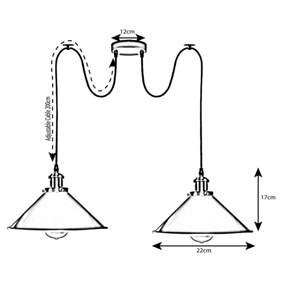 Lustre araignée blanc design