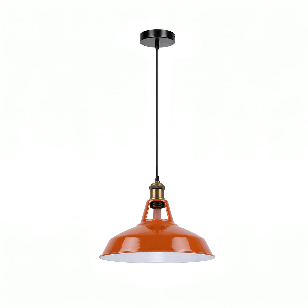 lustre de style industriel Orange