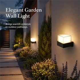 LEDSone Applique Murale Carrée 7W, Lampe LED Extérieure IP54 Simple Tête pour Jardin ~1702