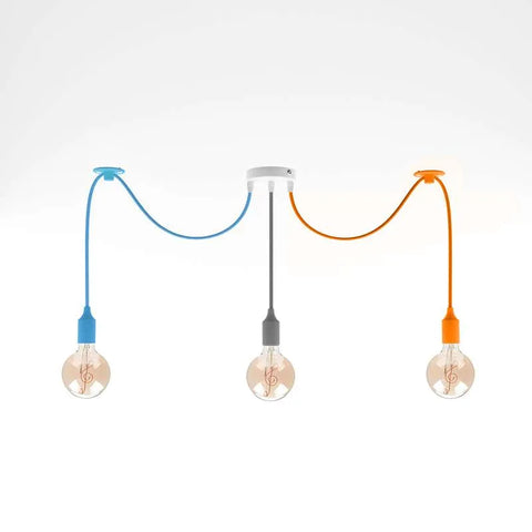 Lampe suspendue à 3 couleurs multiples, crochet Flex Swag ~ 5184