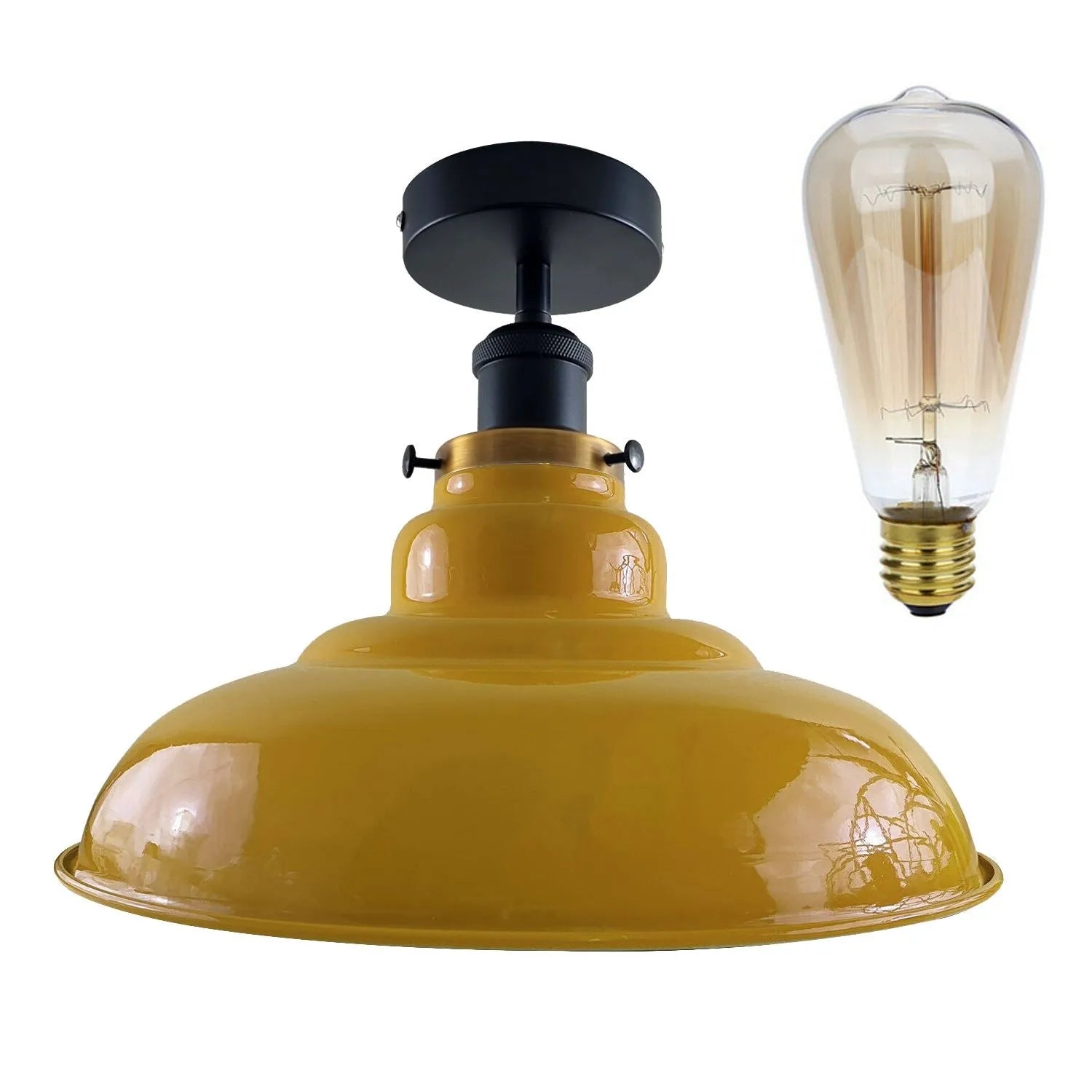 luminaire design plafonnier jaune