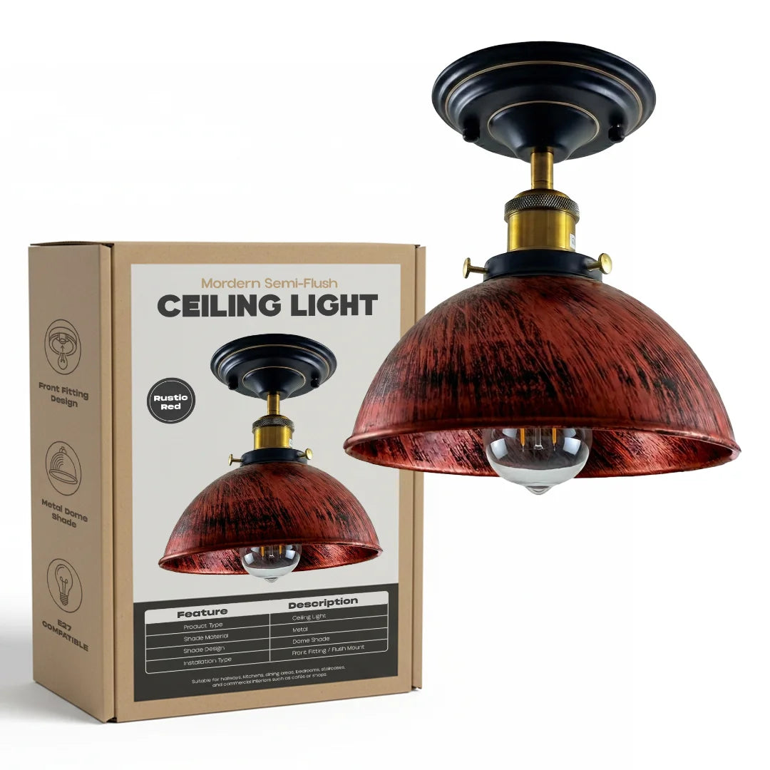 Plafonnier E27 vintage pour cuisine