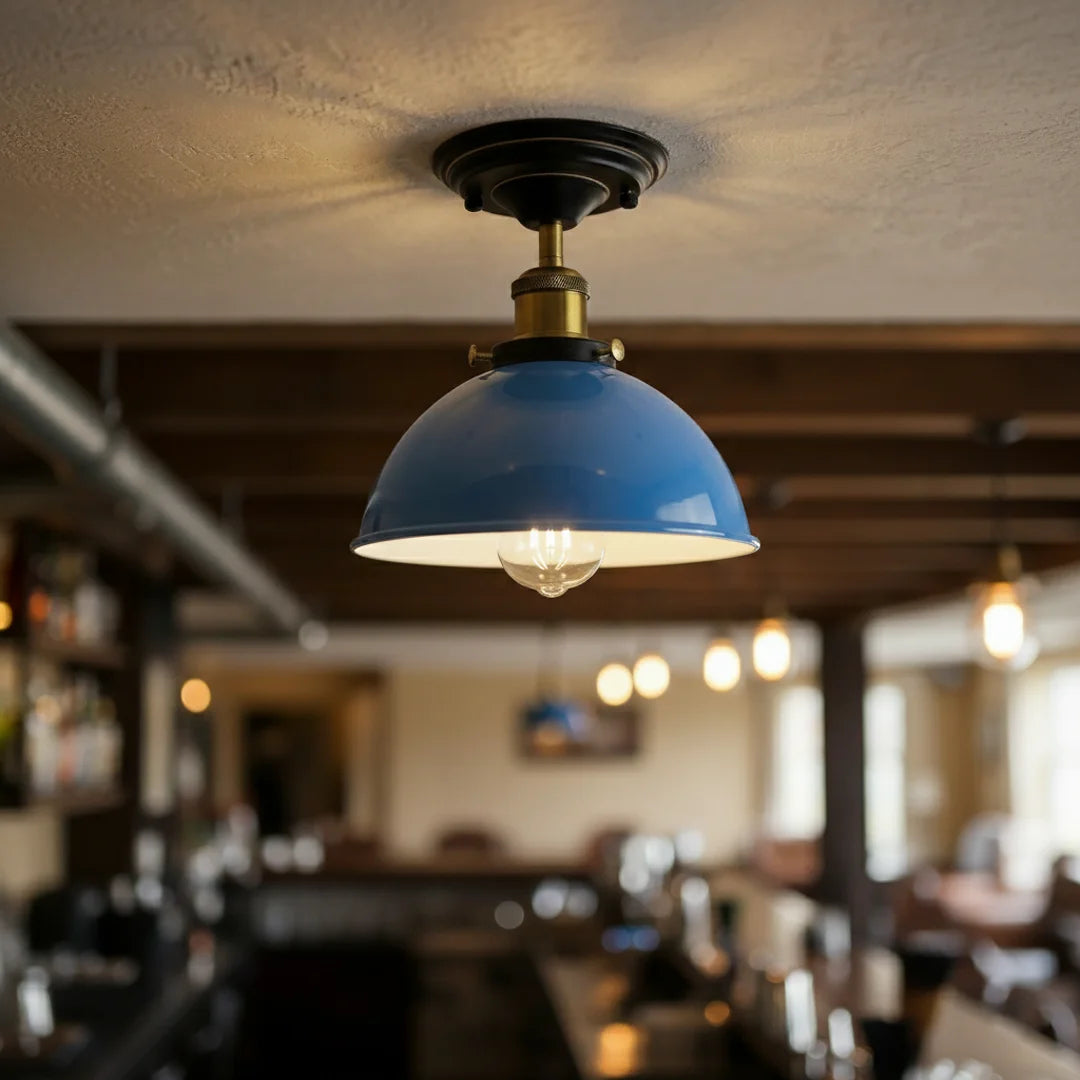Plafonnier vintage en métal pour éclairage intérieur