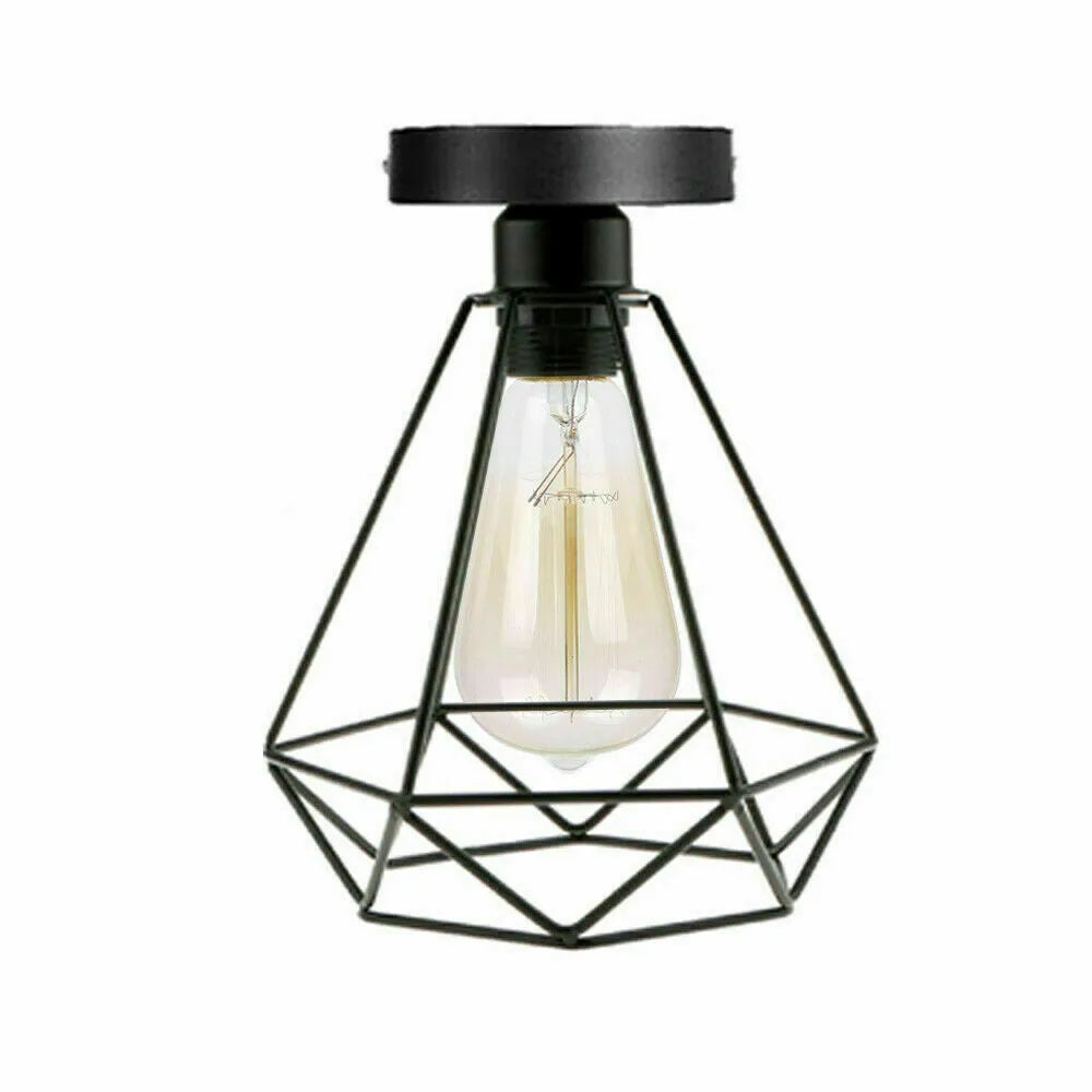 plafonnier cage diamant