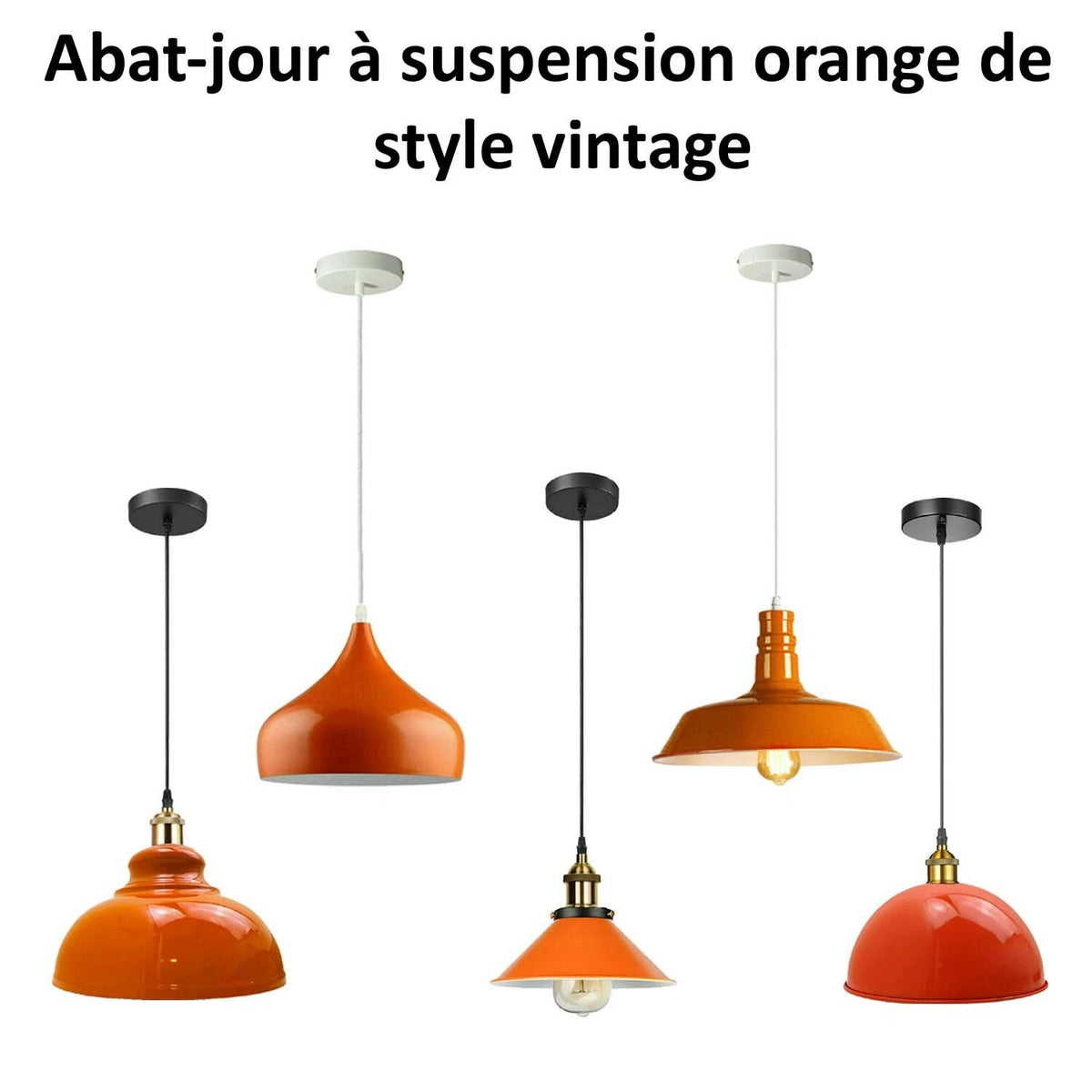 plafonnier orange
