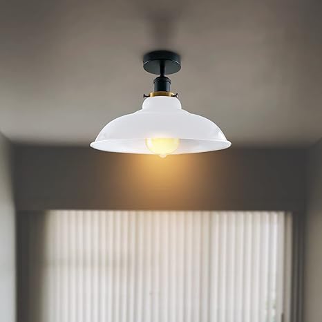 plafonnier discret blanc