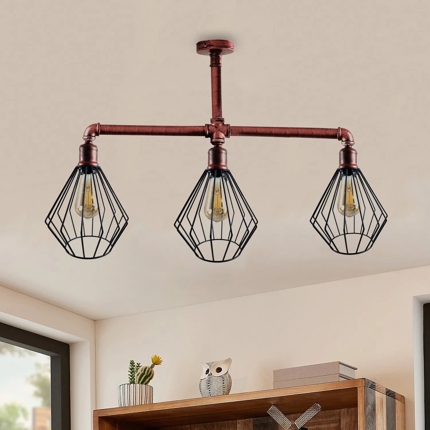 plafonnier steampunk