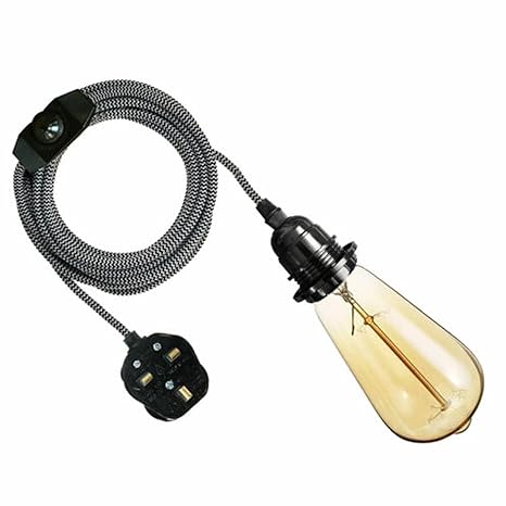 porte ampoule E27 avec câble textile