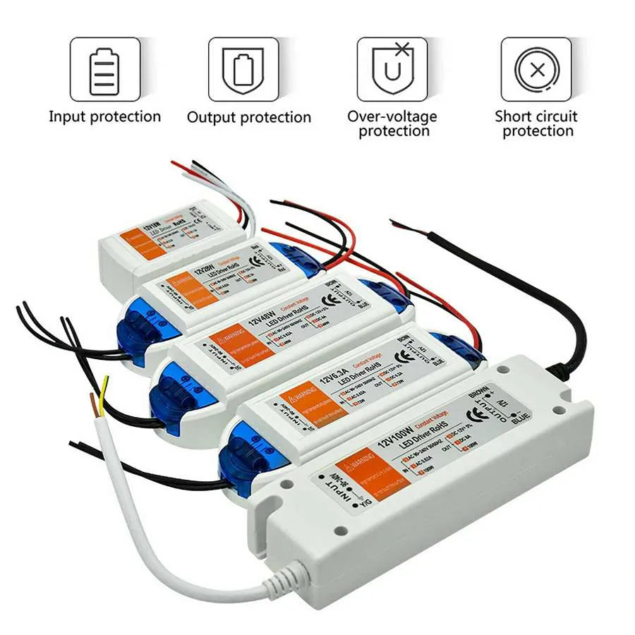 LED Driver Adapter 12V Constant Voltage Power Supply Transformer – LEDSone  UK Ltd