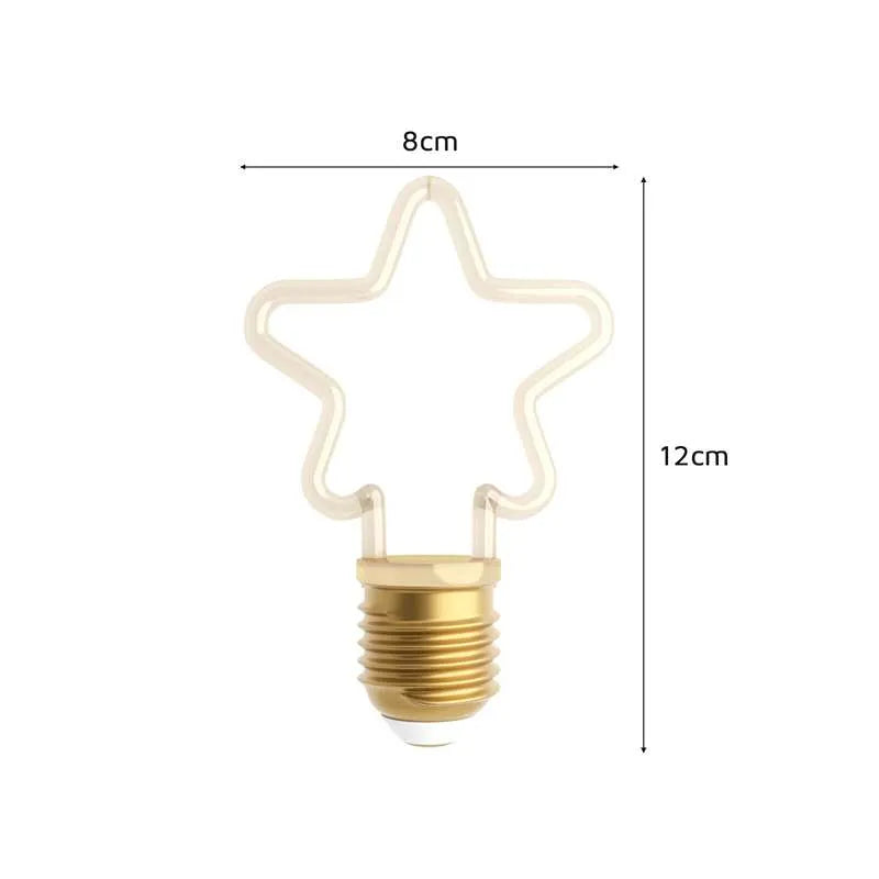  4W/8W Edison Light Bulb E27 Amber