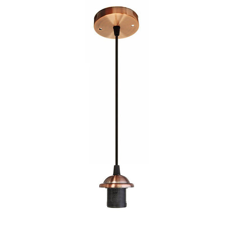 Lampe suspendue E27 à visser avec rosace ~ 3134