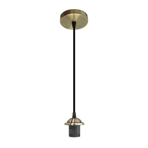 Lampe suspendue E27 à visser avec rosace ~ 3134