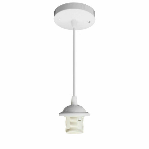 Lampe suspendue E27 à visser avec rosace ~ 3134