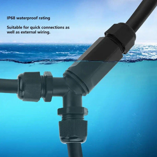 Boîte de Jonction Étanche IP68 en Y 3 Voies câble extérieur