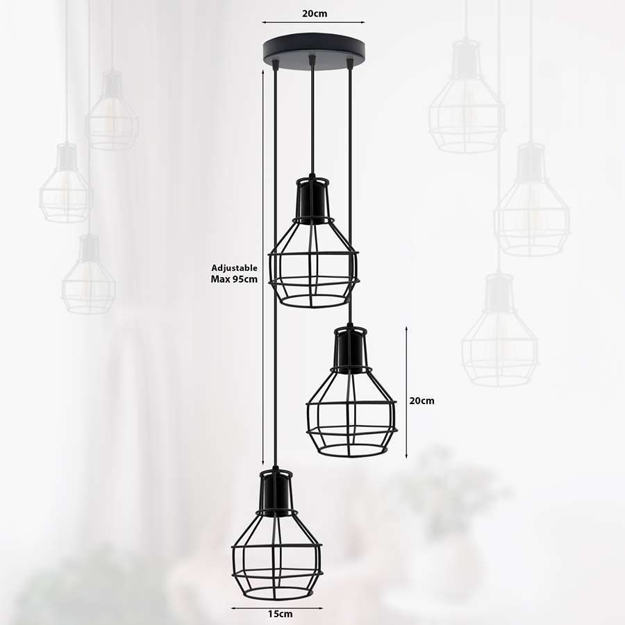 Black ceiling pendant lights