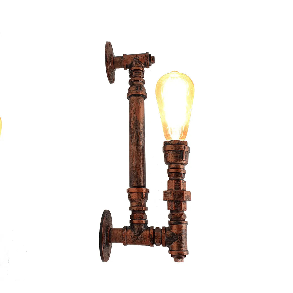 LEDSone Applique murale vintage rétro style milieu du siècle style industriel steampunk pour tuyau d'eau en métal style rustique pour décoration 