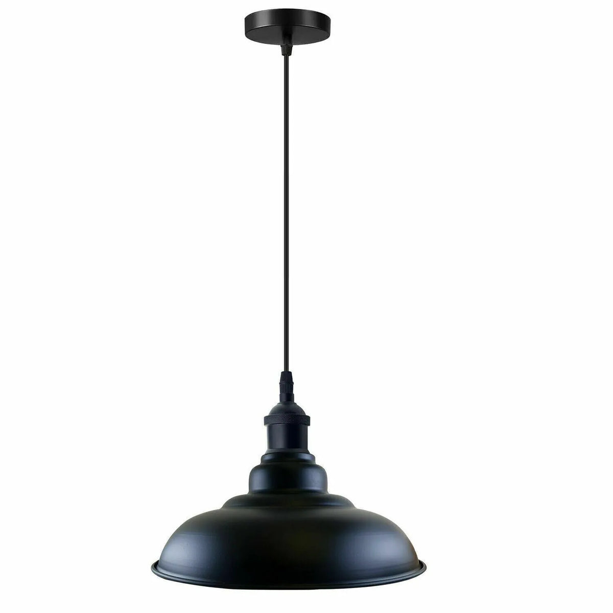 suspension métal vintage noir