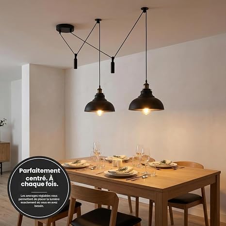 suspension métal 29 cm
luminaire plafond salon