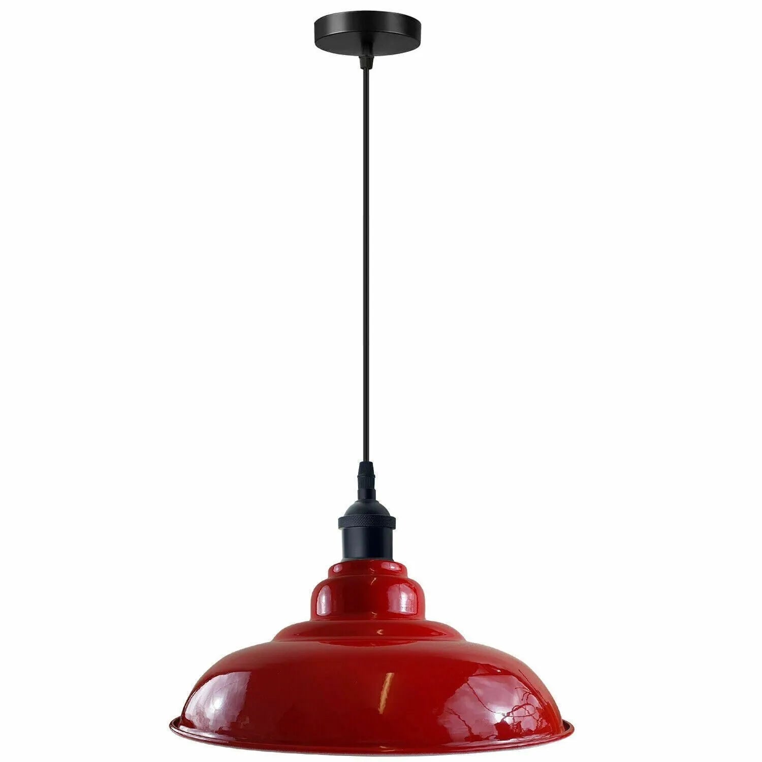 suspension industrielle vintage, suspension métal vintage, and suspension industrielle ancienne Rouge