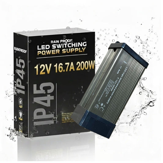 Transformateur LED 12V 200W IP45