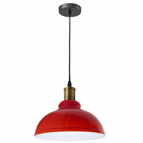 Abat-jour suspendu de plafond en métal industriel Vintage, lumières rétro suspendues modernes ~ 1292