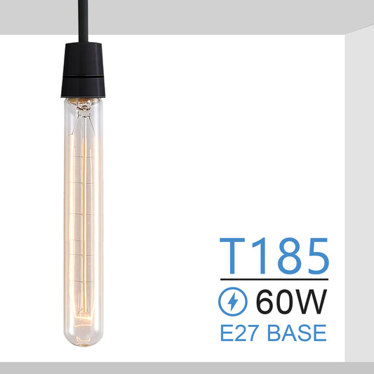 Ampoule à intensité variable à filament vintage E27 T185 60W ~ 3237