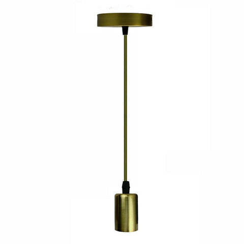 Plafonnier porte-ampoule suspension en métal E27 porte-ampoules pour salon, salle à manger et îlot de cuisine ~ 1294