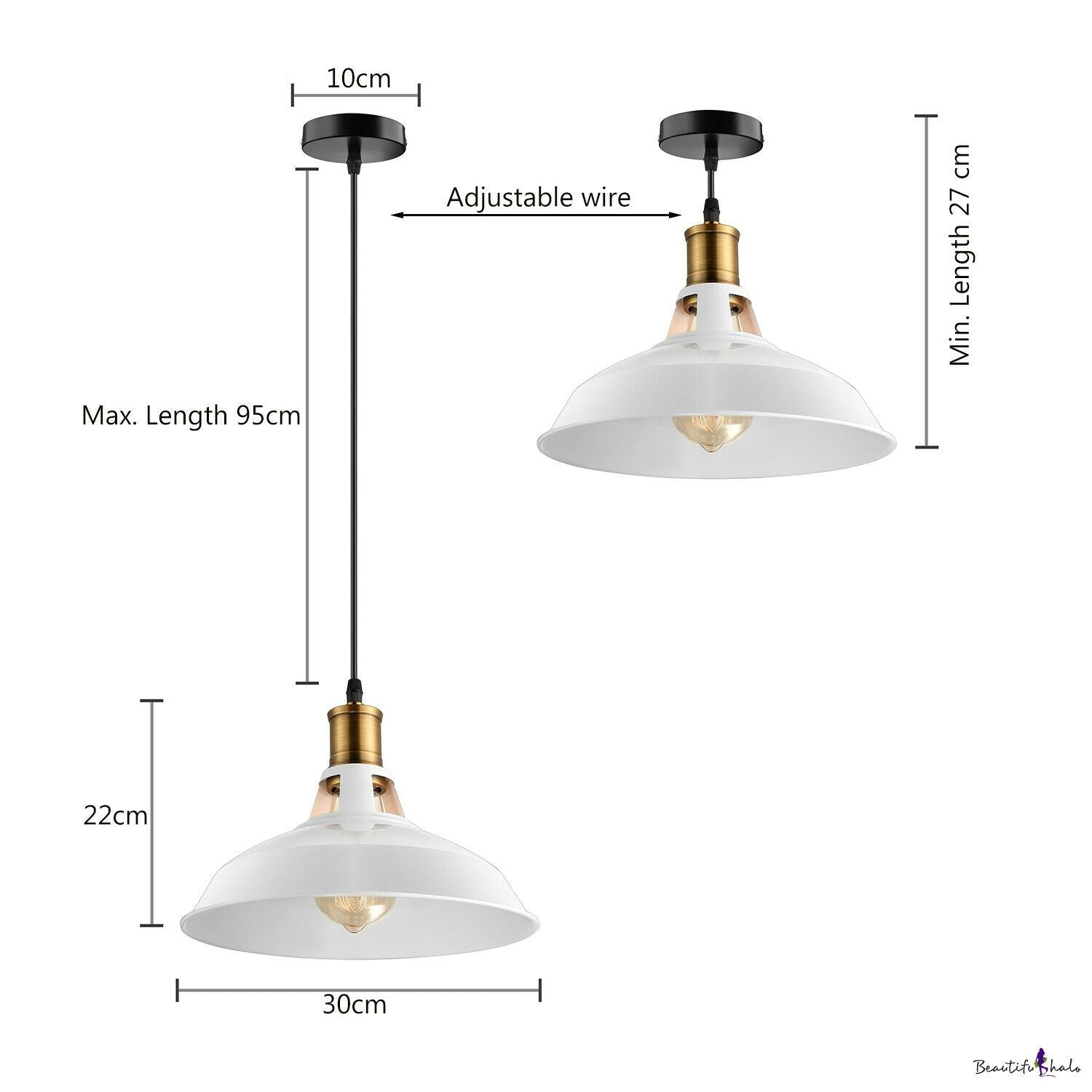 New hanging lamp industrial retro vintage metal lamp pendulum ceiling~1288 - LEDSone UK Ltd