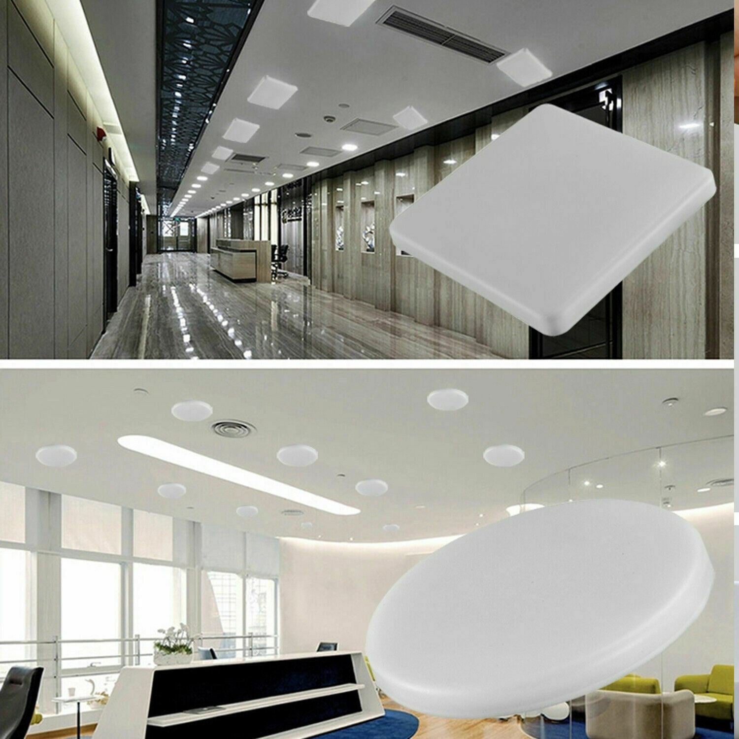 Modern LED Round Recessed Ultra slim Ceiling Flat Panel down Light Cool White Indoor Light~1295 - LEDSone UK Ltd