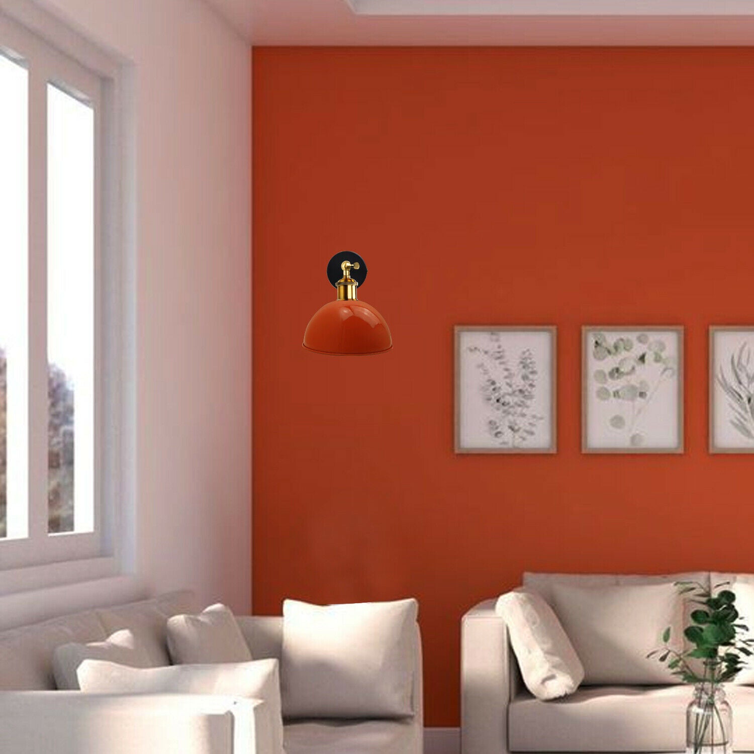 Orange Modern Retro Style Glossy Wall Sconce Wall Light Lamp Fixture~3456 - LEDSone UK Ltd
