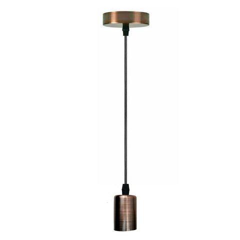 Vintage E27 raccord Suspension lumière Base cuivre support de lampe plafond lampes suspendues ~ 3640